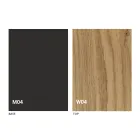 Rundt udtrækkeligt spisebord med træplade Fremstillet i Italien - Crodino Viadurini