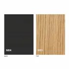 Rundt udtrækkeligt spisebord med træplade Fremstillet i Italien - Crodino Viadurini