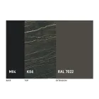 Rundt udtrækkeligt spisebord i laminam keramik fremstillet i Italien - Lupetto Viadurini