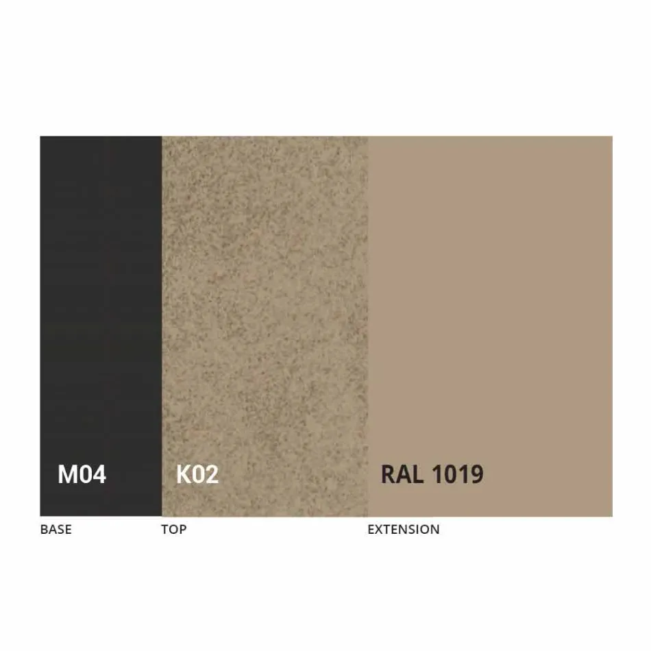 Rundt udtrækkeligt spisebord i laminam keramik fremstillet i Italien - Lupetto Viadurini