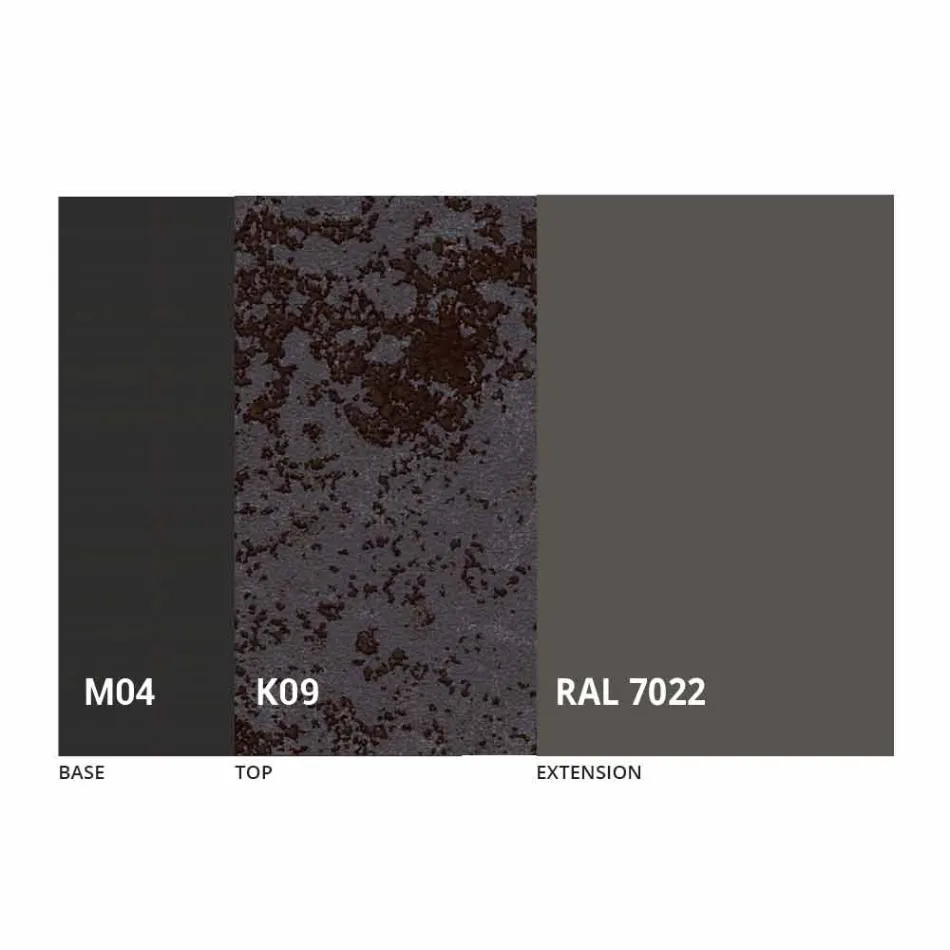 Rundt udtrækkeligt spisebord i laminam keramik fremstillet i Italien - Lupetto Viadurini