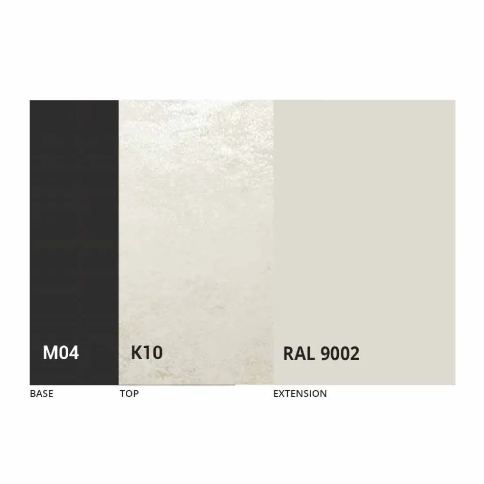 Rundt udtrækkeligt spisebord i laminam keramik fremstillet i Italien - Lupetto Viadurini