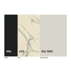 Rundt udtrækkeligt spisebord i laminam keramik fremstillet i Italien - Lupetto Viadurini