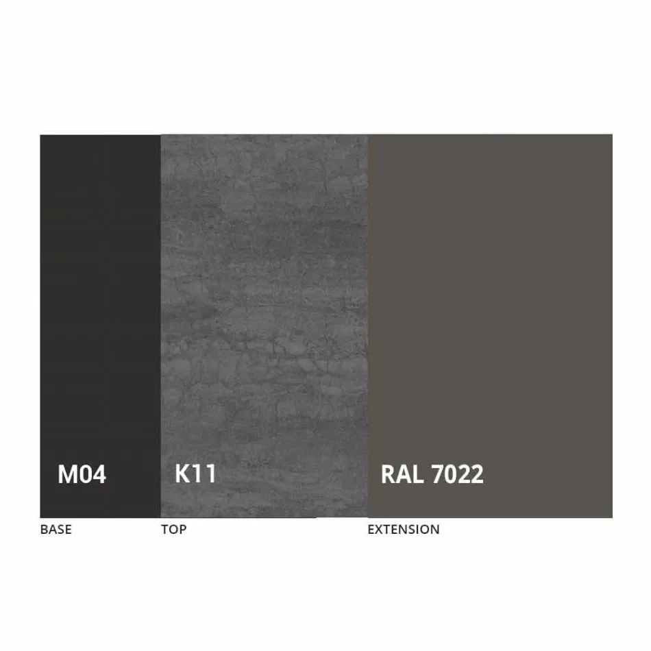 Rundt udtrækkeligt spisebord i laminam keramik fremstillet i Italien - Lupetto Viadurini