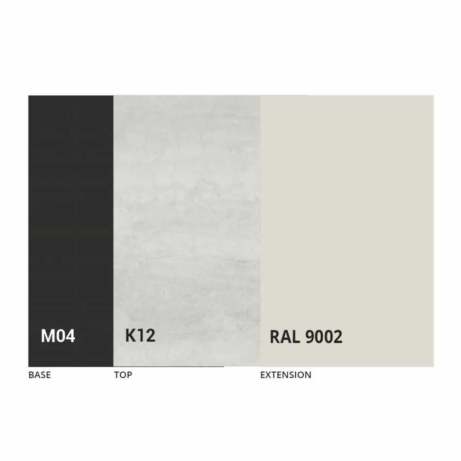 Rundt udtrækkeligt spisebord i laminam keramik fremstillet i Italien - Lupetto Viadurini