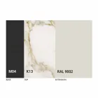 Rundt udtrækkeligt spisebord i laminam keramik fremstillet i Italien - Lupetto Viadurini