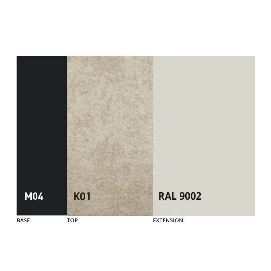 Rundt udtrækkeligt spisebord i laminam keramik fremstillet i Italien - Lupetto Viadurini