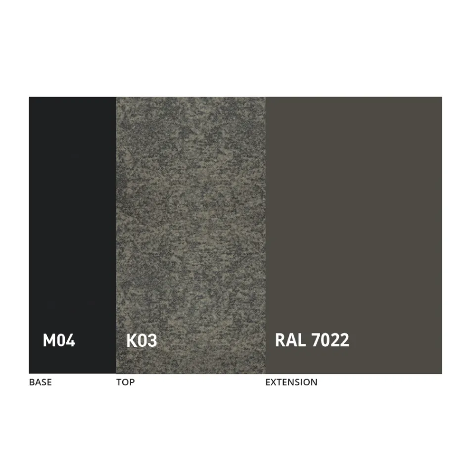 Rundt udtrækkeligt spisebord i laminam keramik fremstillet i Italien - Lupetto Viadurini