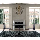 Rundt spisebord med laminatplade lavet i Italien – dollars Viadurini