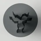 Rundt spisebord i ekstra klart eller røget glas lavet i Italien - Thommy Viadurini