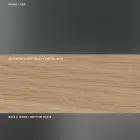 Rundt spisebord i røget glas med træbund lavet i Italien - Rondo Viadurini