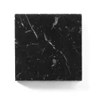 Rundt spisebord i glaskeramik og metal Fremstillet i Italien - Alfero Viadurini