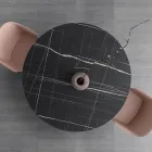 Rundt spisebord i metal og lamineret Hpl Fremstillet i Italien - Bastiano Viadurini