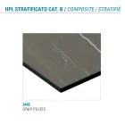 Rundt spisebord i metal og lamineret Hpl Fremstillet i Italien - Bastiano Viadurini