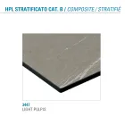 Rundt spisebord i metal og lamineret Hpl Fremstillet i Italien - Bastiano Viadurini