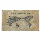 Spisebord i industriel stil med top i Mdf og Glass Homemotion - Brasil Viadurini