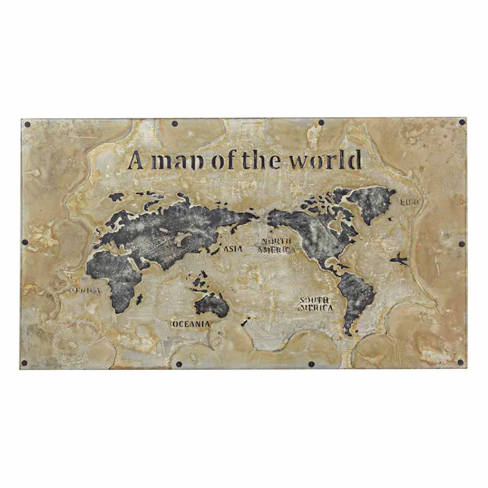 Spisebord i industriel stil med top i Mdf og Glass Homemotion - Brasil Viadurini