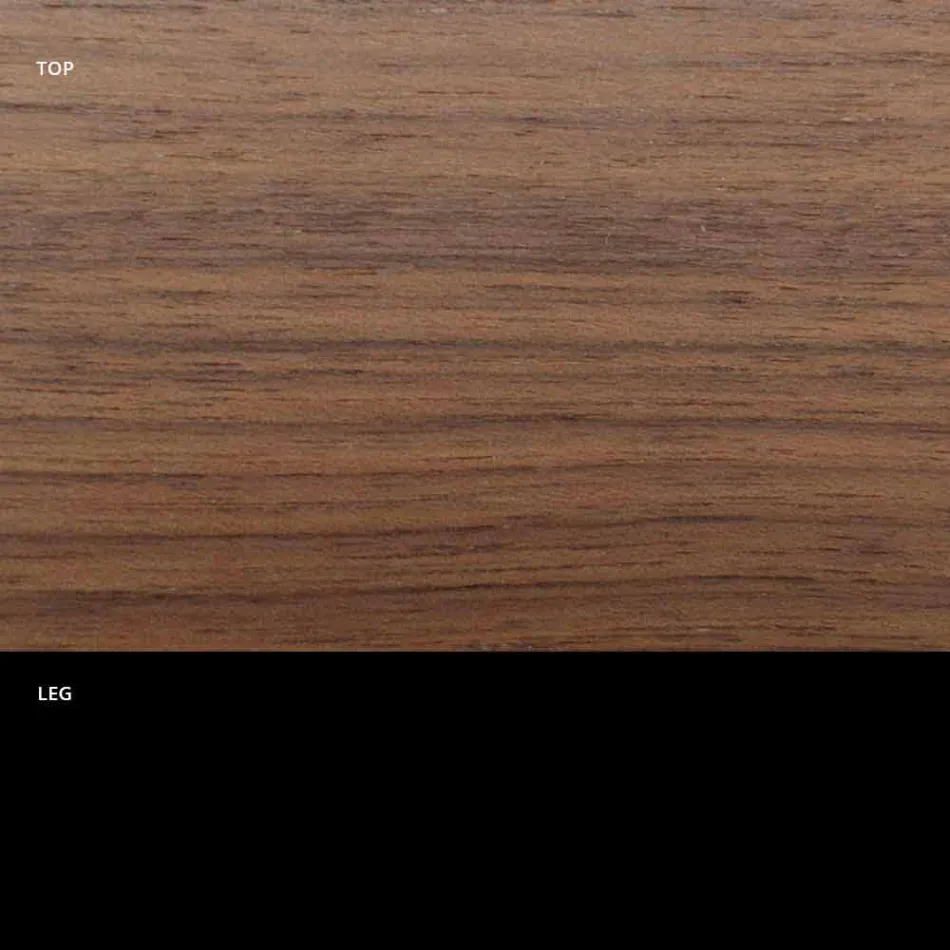 Rundt spisebord med fin fineret plade lavet i Italien - dollars Viadurini