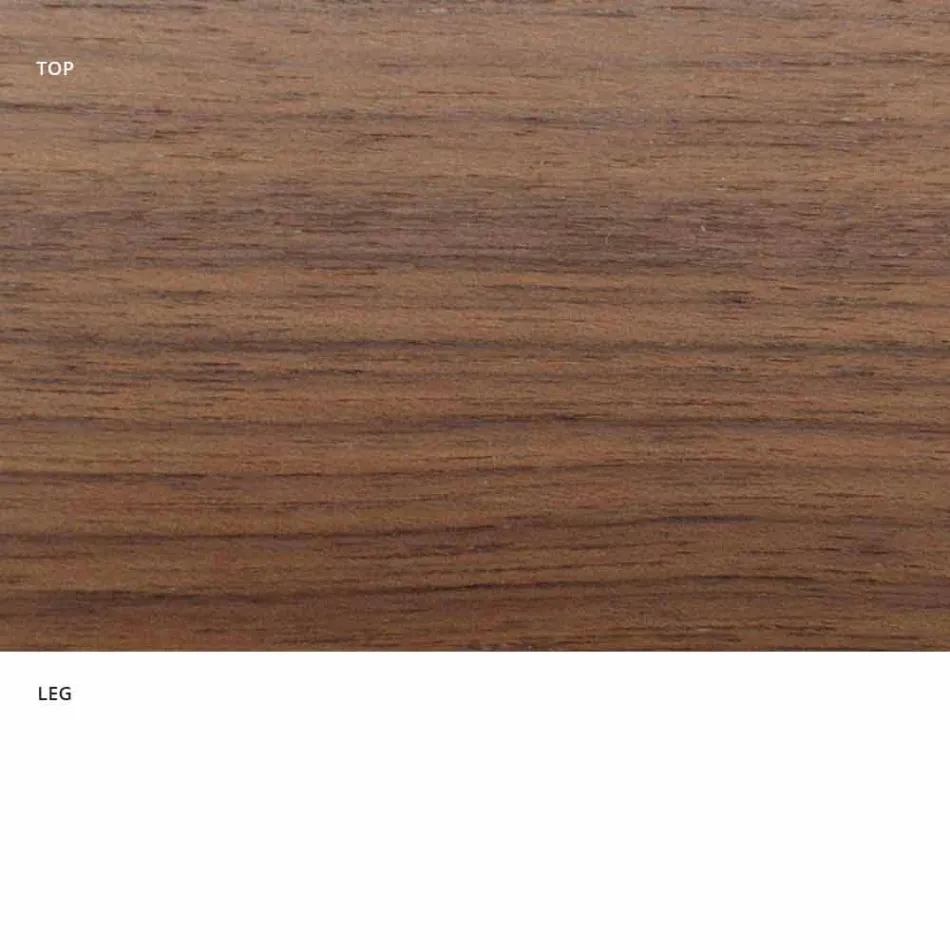 Rundt spisebord med fin fineret plade lavet i Italien - dollars Viadurini