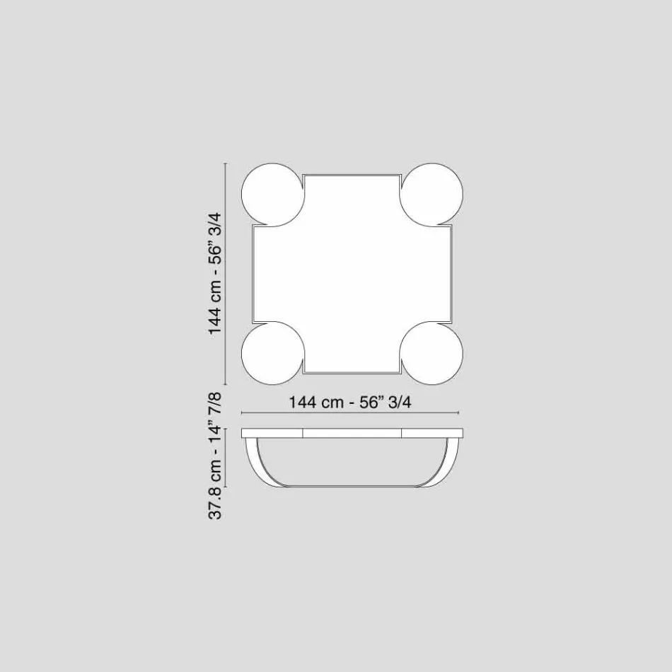 designer stue bord i mørk eg Drummond Viadurini