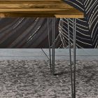 Stuebord i eg og farvet epoxyharpiks Fremstillet i Italien - Magnus Viadurini
