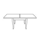 Stuebord Kan forlænges til 200 cm Lavet i Italien - Panas Viadurini