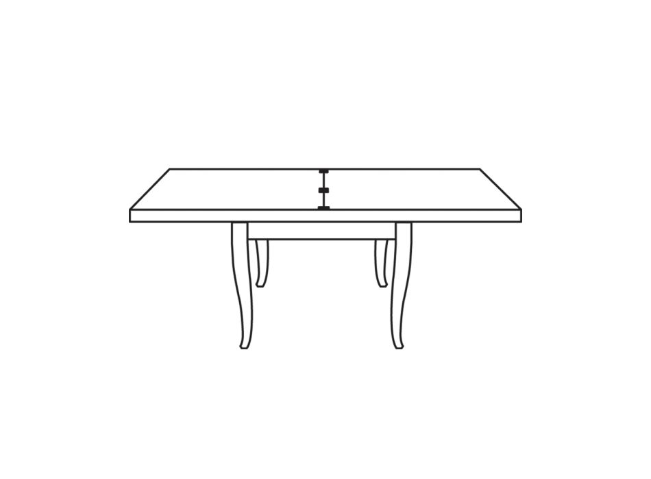Stuebord Kan forlænges til 200 cm Lavet i Italien - Panas Viadurini