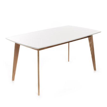 Stuebord med MDF-plade og træbund - Sølv Viadurini