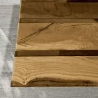 Stuebord med egeplade og farvet epoxyharpiks - Miklas Viadurini