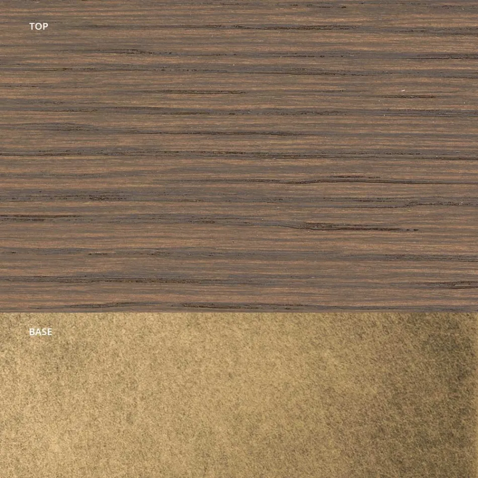 Stuebord med struktur i knudret eg Fremstillet i Italien - Giusy Viadurini