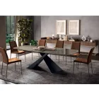 Fast stuebord med keramisk plade Made in Italy - Holidays Viadurini