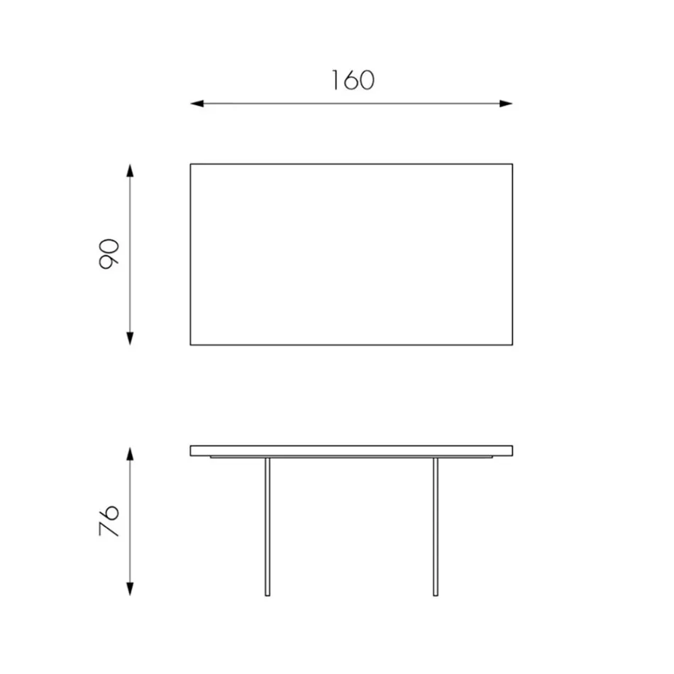 Stuebord i egefiner og understel af hærdet glas - Nicofisso Viadurini
