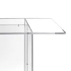 Selenia minimalistisk designbord i transparent plexiglas, fremstillet i Italien Viadurini
