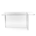 Selenia Transparent Plexiglasbord med Minimalistisk Design Fremstillet i Italien Viadurini