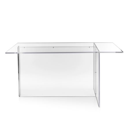 Selenia Transparent Plexiglasbord med Minimalistisk Design Fremstillet i Italien Viadurini