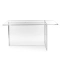 Selenia minimalistisk designbord i transparent plexiglas, fremstillet i Italien