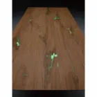 Udvideligt designbord Op til 294 cm i træ og metal fremstillet i Italien - Nuzzo Viadurini