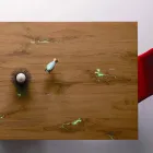 Udvideligt designbord Op til 294 cm i træ og metal fremstillet i Italien - Nuzzo Viadurini