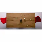 Udvideligt designbord Op til 294 cm i træ og metal fremstillet i Italien - Nuzzo Viadurini