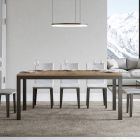 Designbord med træplade, der kan forlænges op til 440 cm Lavet i Italien - Foxy Viadurini