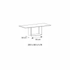 Designbord i Matt Noir Desir Keramik og metal fremstillet i Italien - mørkebrunt Viadurini