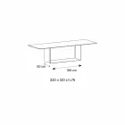 Designbord i Matt Noir Desir Keramik og metal fremstillet i Italien - mørkebrunt Viadurini