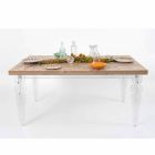 Design bord lavet af gran træ og plexiglas lavet i Italien, Castro Viadurini
