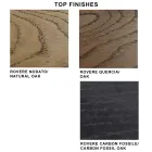 Designbord i fineret træ og stål Fremstillet i Italien – Dalmata Viadurini