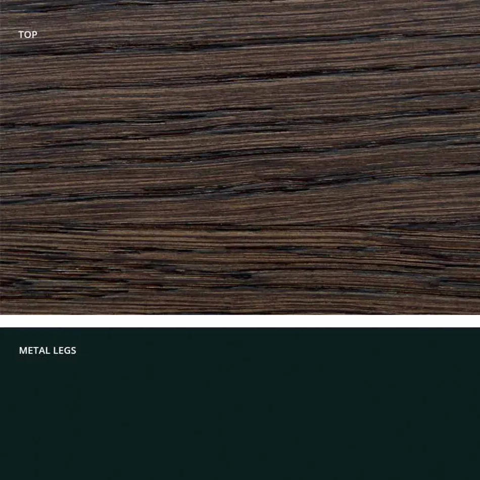 Designbord i massivt træ produceret i Italien, Wilmer Viadurini