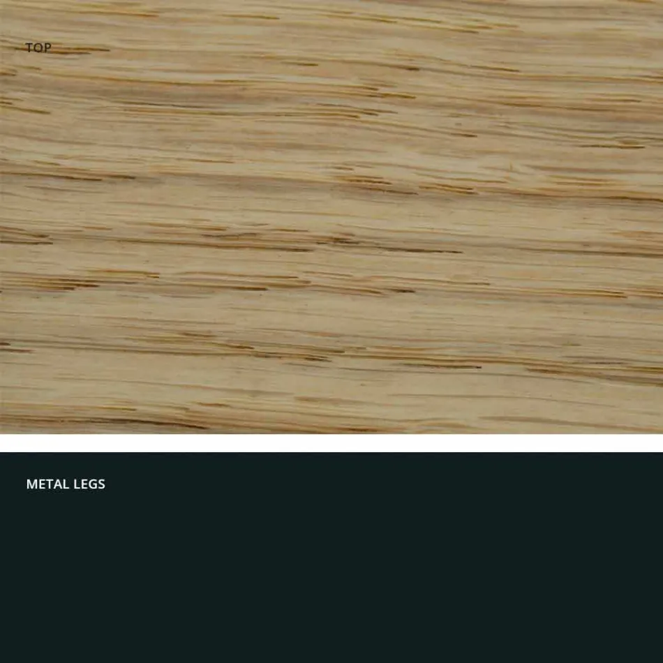 Designbord i massivt træ produceret i Italien, Wilmer Viadurini