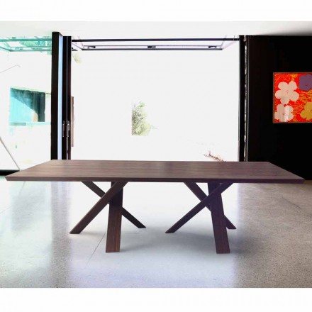 Moderne design træbord 240x120cm lavet i Italien Tree Viadurini