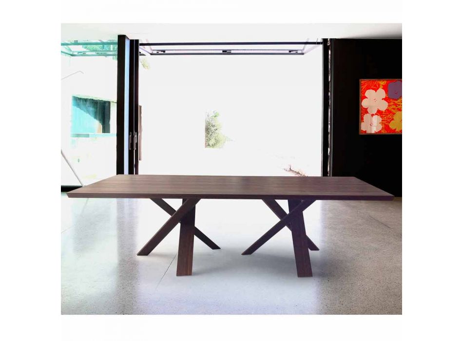 Moderne design træbord 240x120cm lavet i Italien Tree Viadurini