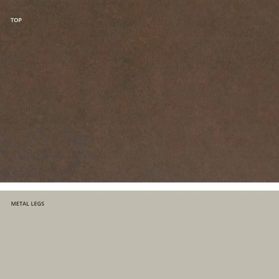 Moderne design keramisk glasbord lavet i Italien, Clark Viadurini