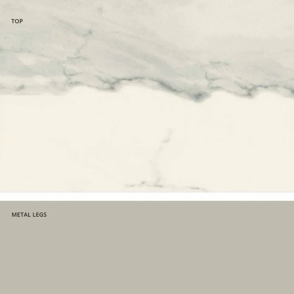 Moderne design keramisk glasbord lavet i Italien, Clark Viadurini